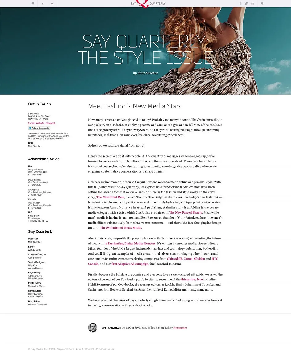 SayQuarterly